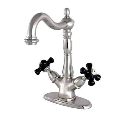 Kingston Brass KS1498PKX Duchess 2-Handle Vessel Sink Faucet, Brushed Nickel KS1498PKX